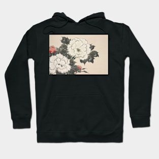 Flowers painting, japanese art, asian rose Hoodie